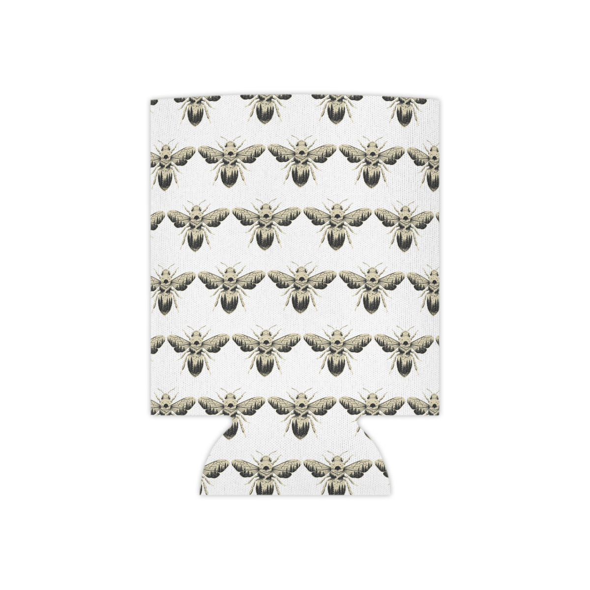 Bee Can Cooler — Gothic Insect Pattern Stubby Holder